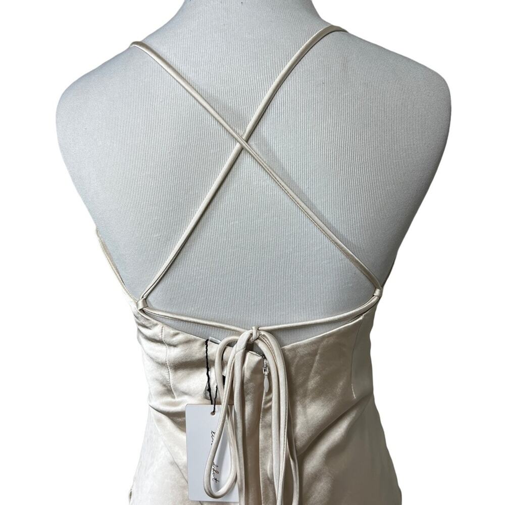 Hunnie Mini Dress in Creme Line & Dot Revolve Size small NWT - Picture 7 of 13